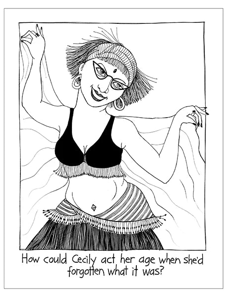 CECILY TEA TOWEL Act her age - CE305