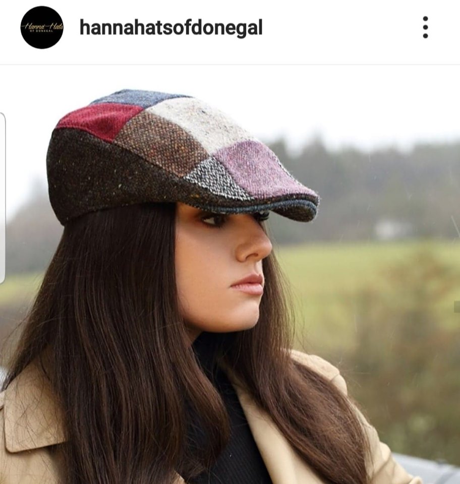 Vintage Cap Patchwork Tweed