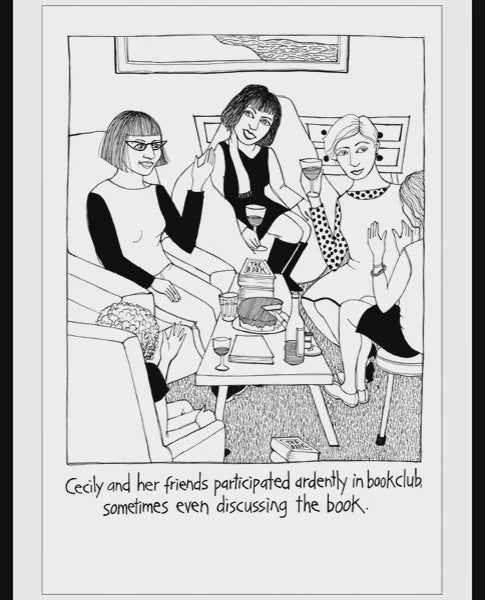Cecily Tea Towel - Book Club CE326