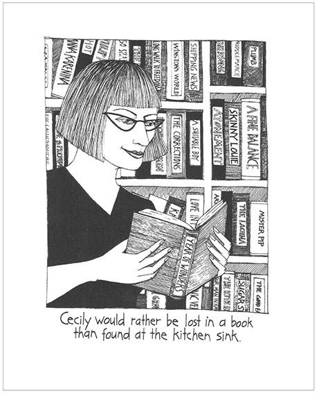 CECILY LENS CLEANING CLOTH Lost in a Book CE273