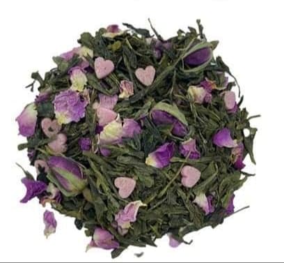 Strawberry Heart Flavoured Green Tea (113) - 100g