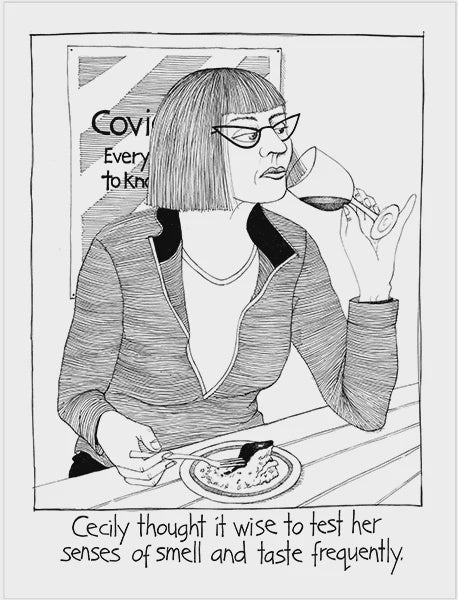 Cecily Tea Towel Sense of Smell & Taste CE302