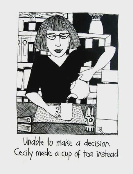 Cecily Tea Towel Cup of tea Instead - CE144