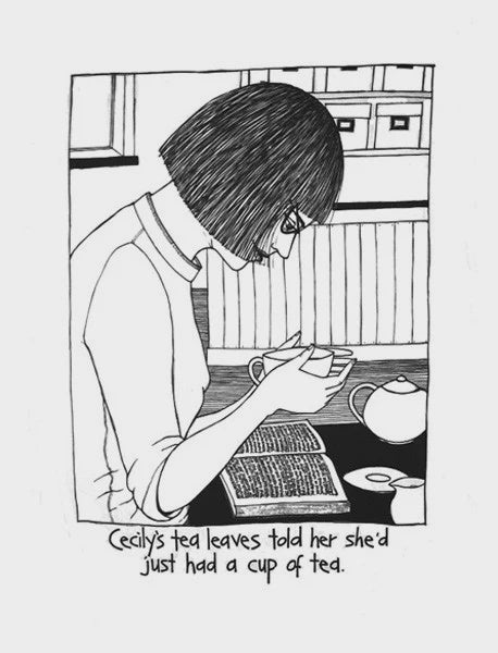 Cecily Tea Towel Tea Leaves CE161