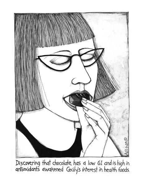 CECILY TEA TOWEL Chocolate Health Food CE229