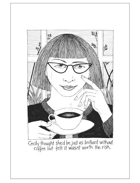 CECILY TEA TOWEL- Coffee Brilliance CE248
