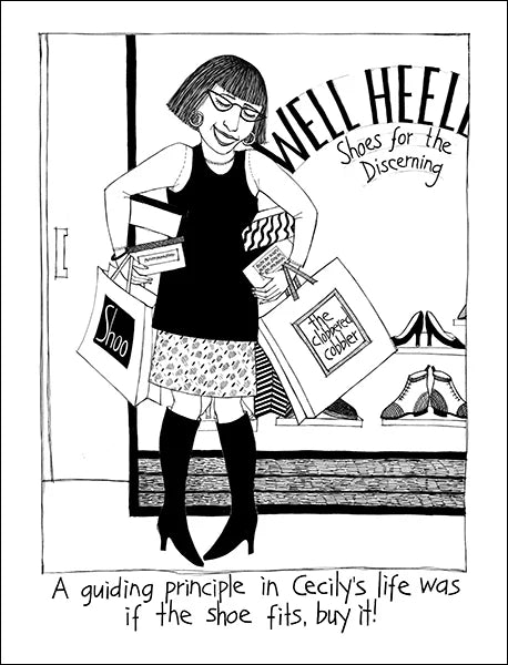 Cecily Tea Towel Shoe Fits  CE291