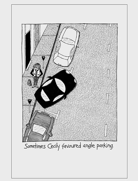 Cecily Tea Towel - Angle Parking CE331