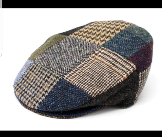 Vintage Cap Patchwork Tweed