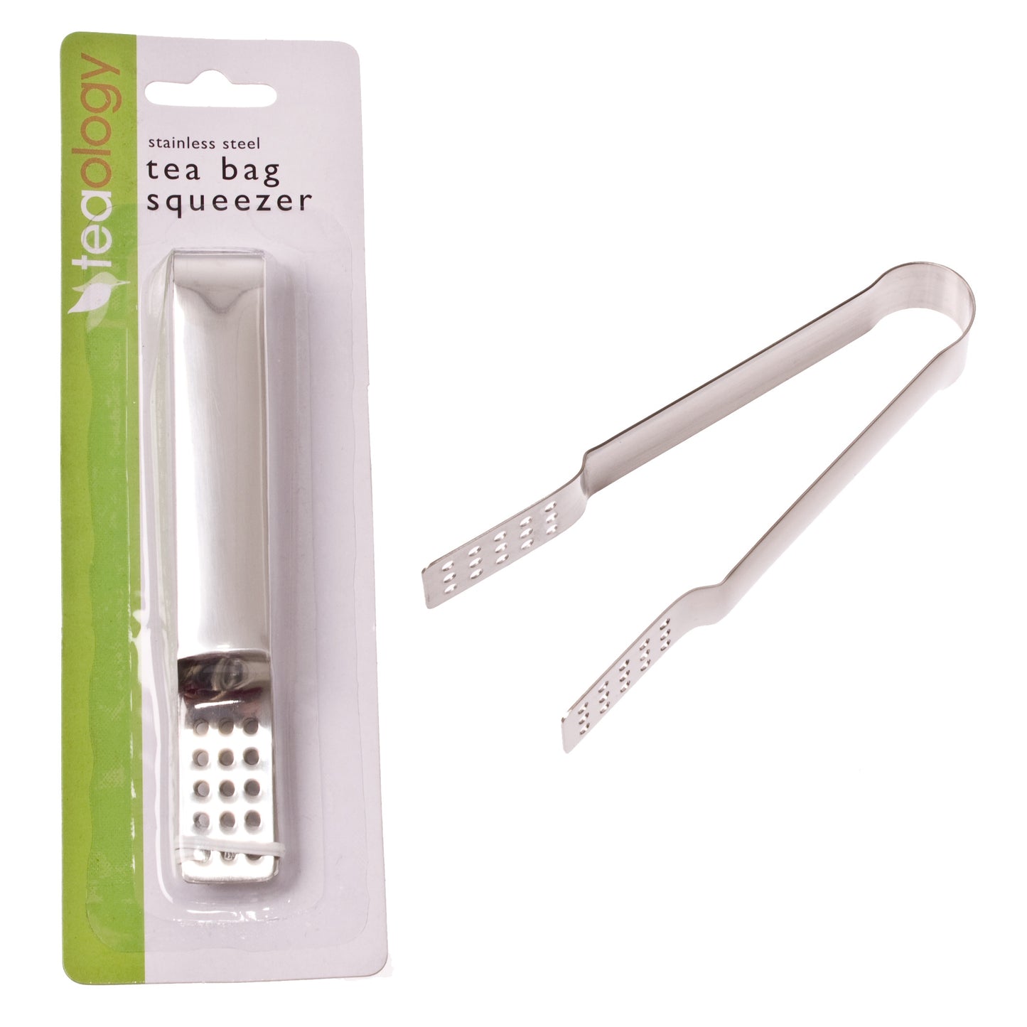 Teaology Tea Bag Squeezer – Flat Stainless Steel - 3386