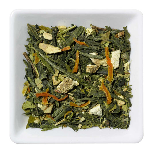 Organic Lime and Ginger Flavored Green Tea - 100g